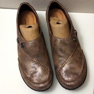 Clarks Ashland Lane Q Bronze Metallic Women's Shoes - Size 8